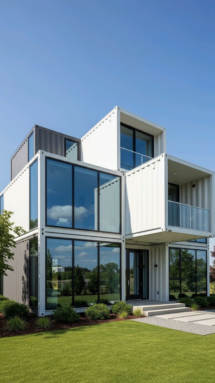 Extérieur maison container écologique